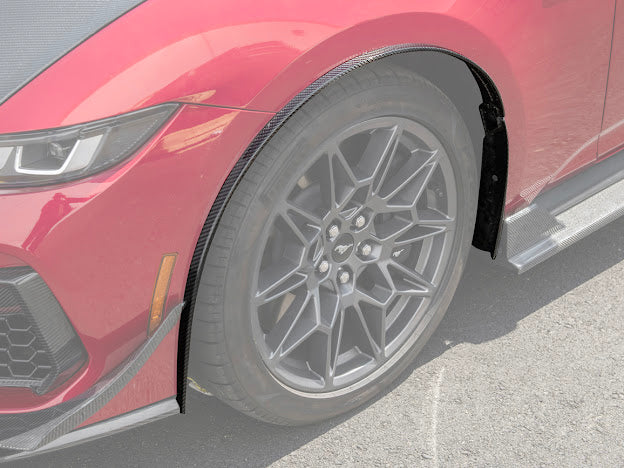 2024-UP FORD MUSTANG S650 | GT350R PERFORMANCE STYLE CARBON FIBER FENDER FLARES MUD FLAPS